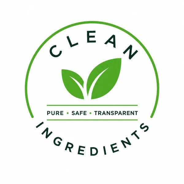 Clean ingredients — pure, safe, transparent