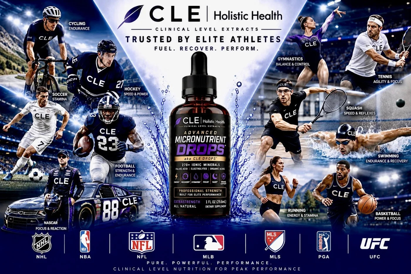 CLE Drops trusted by elite athletes across professional sport