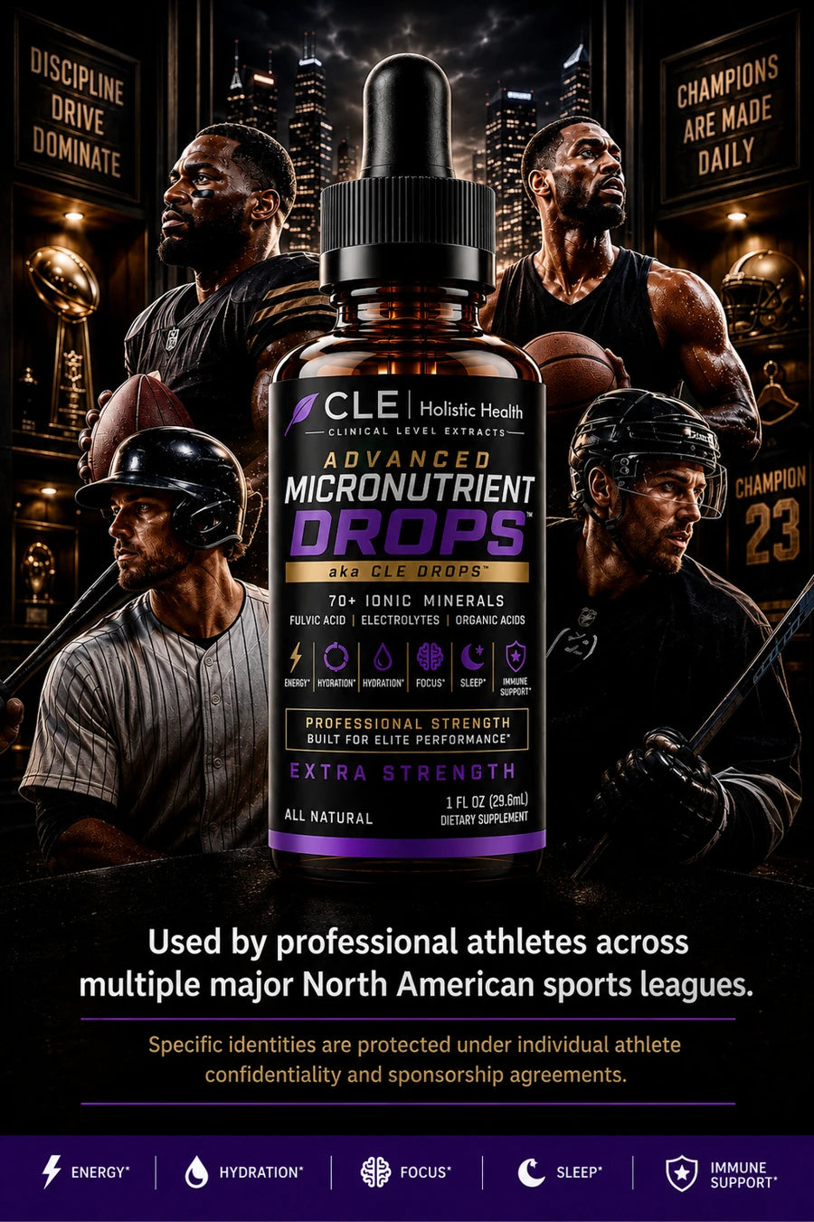 CLE Drops — used by professional athletes across multiple major North American sports leagues