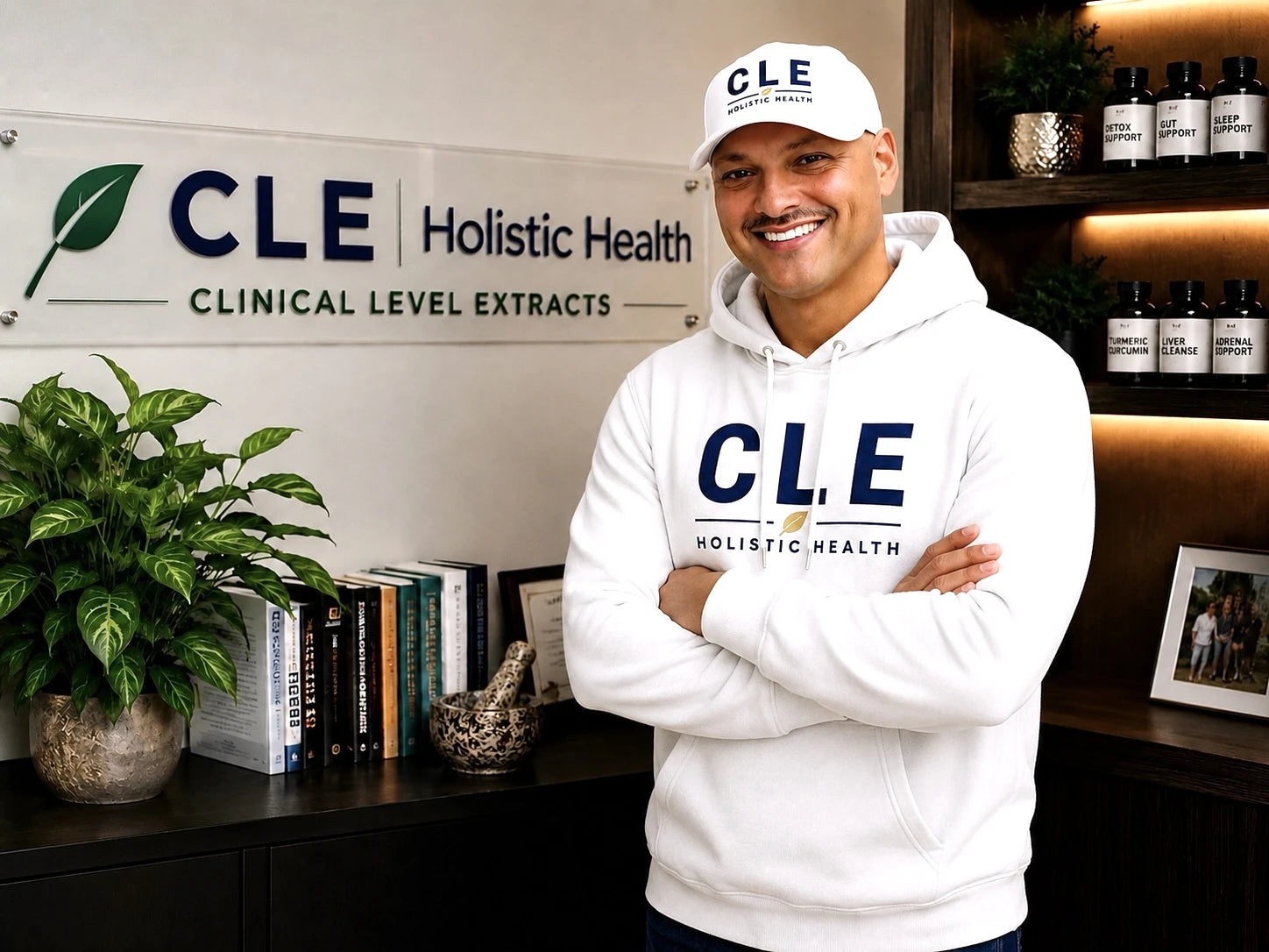 Sonit Kalia, founder of CLE Holistic Health, at the CLE Holistic Health office